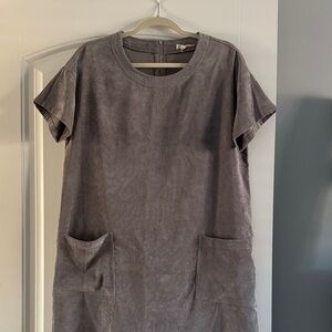 Entro Heather Gray Textured Dress